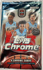 2021-22 Topps Chrome Overtime Elite3 Basketball Hobby Pack